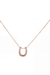 Halsketting - hoefijzer - rosé goud