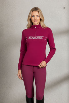 Zip Pullover - Etalon Equestrian - Very Berry