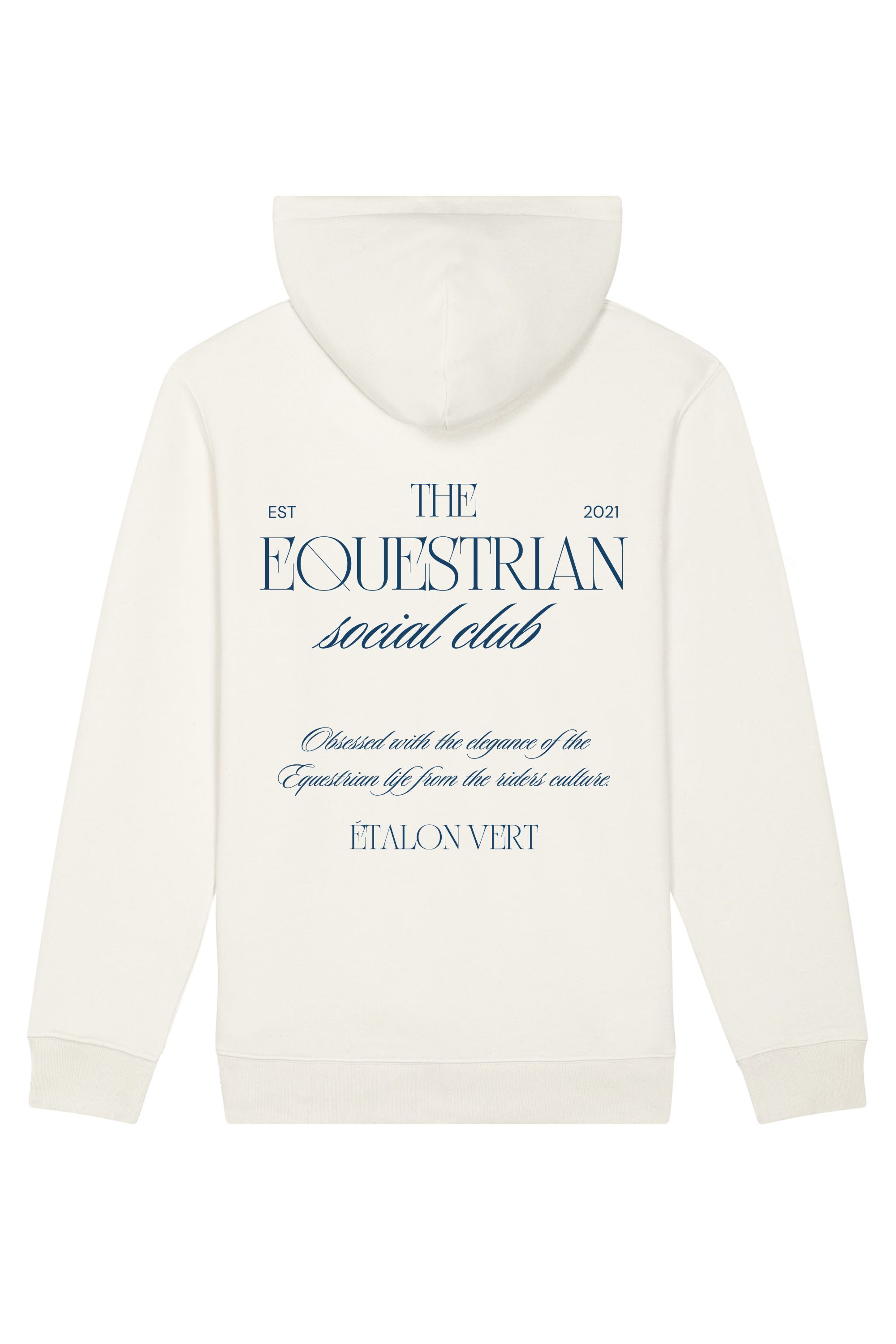 Oversize Fit Hoodie - The Equestrian Social Club - OFF White