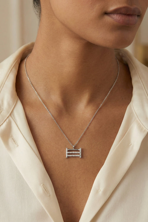 Engraving Charm - Heart - Silver - Chain