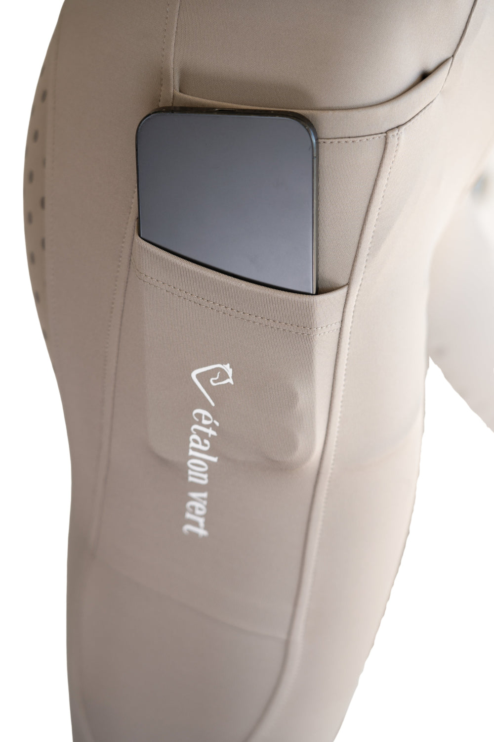 Belissimo 2.0 Reithose mit Leggings Komfort Vollgrip - Taupe