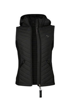 Quilted vest Cassini 2.0 Young Riders - Black