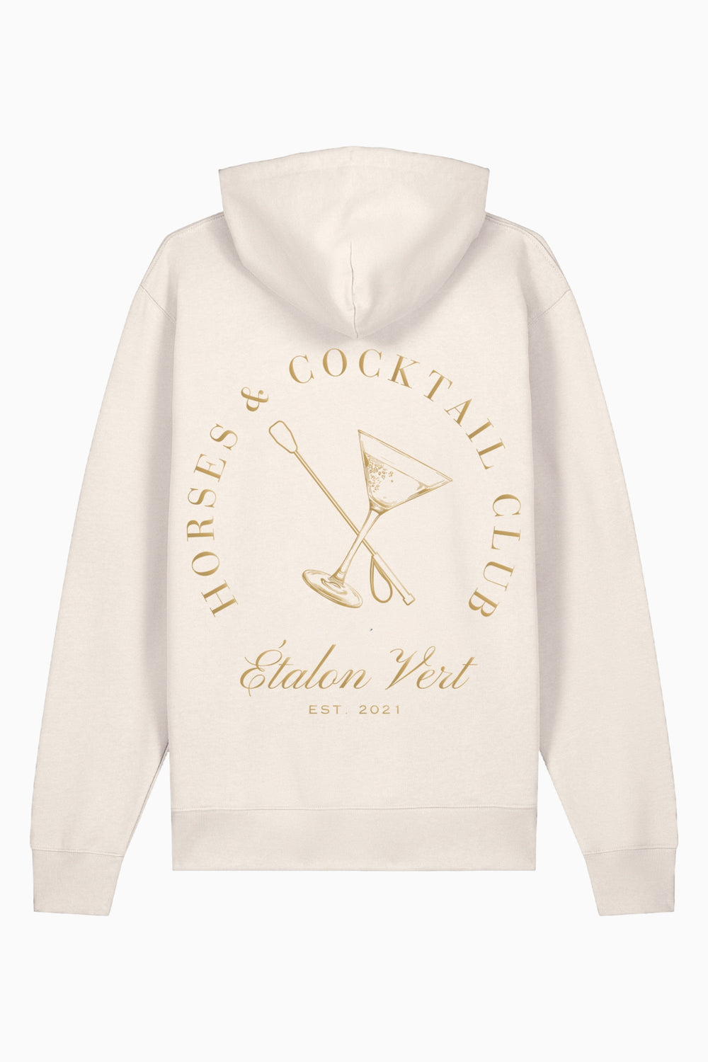 Pharos 2.0 Oversize Fit Hoodie - Horses & Cocktail Special Edition - Gold/Off-White