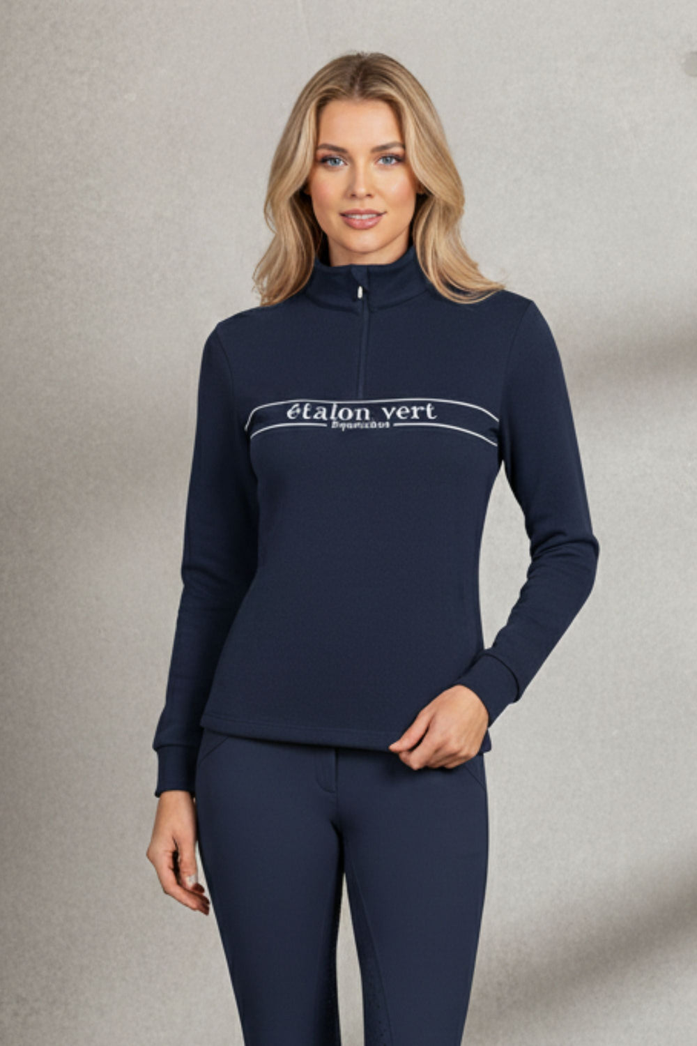 Zip Pullover - Etalon Equestrian - Navy