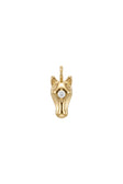 Halskette - Charm - Pferdekopf - Gold