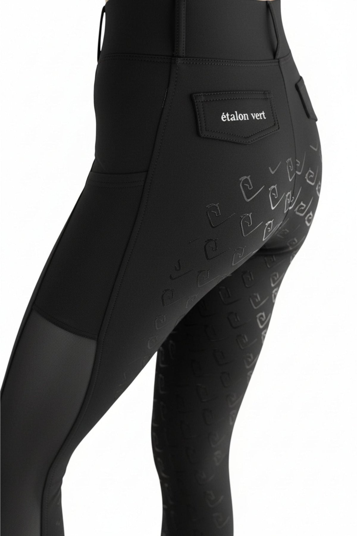 Chacco 2.0 - Fullgrip Leggings - Mesh Summer Edition - Black - Young Riders