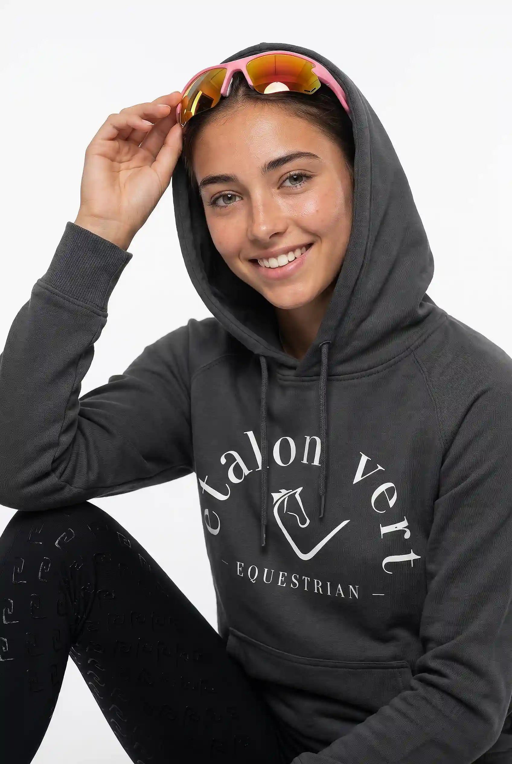 Quaterback Hoodie  My Horse is cooler than yours - Anthracite
