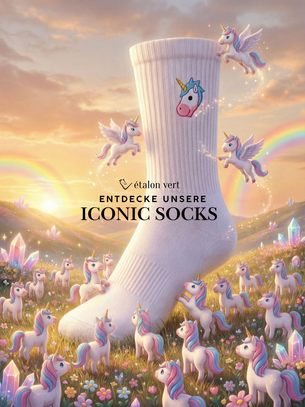 Sports Socks - Unicorn Icon