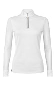 Balou Turniershirt Langarm - Glitter Edition - White