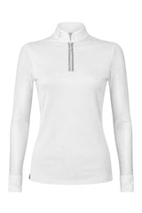 Balou Turniershirt Langarm - Glitter Edition - White