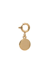 Gravurcharm - rund - Gold - Armband