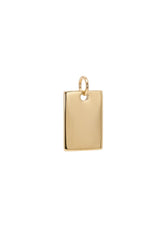 Gravure bedel - vierkant - goud
