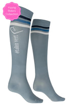 Reitsocken Zonik Young Riders - Ash Blue/White