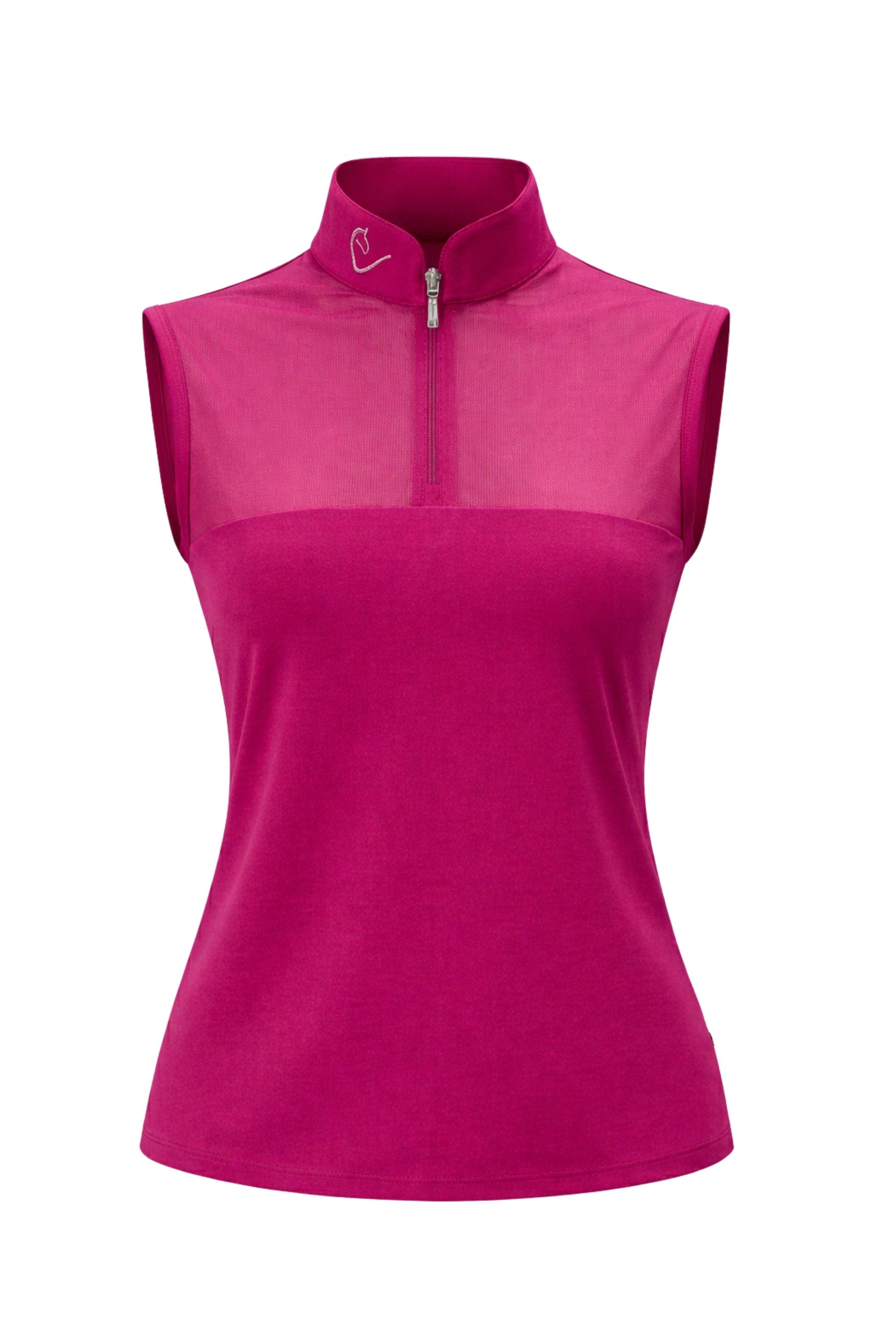 Star Gold Sleeveless Mesh - Very Berry - Young Riders