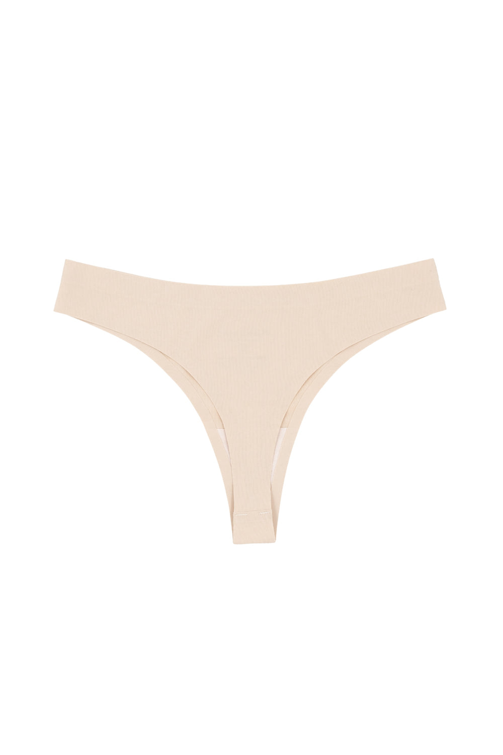 Equestrian seamless thong - beige - 3-pack