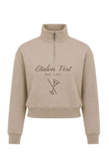 Zip Sweater - Beige