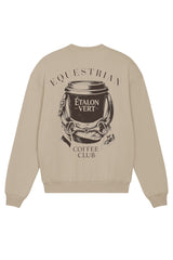 Equestrian Coffee Club Sweater - Coffee