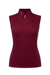 Funktionsshirt Star Gold Sleeveless perforiert - Burgundy