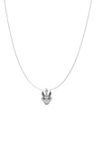Collier oreilles de mouche - argent