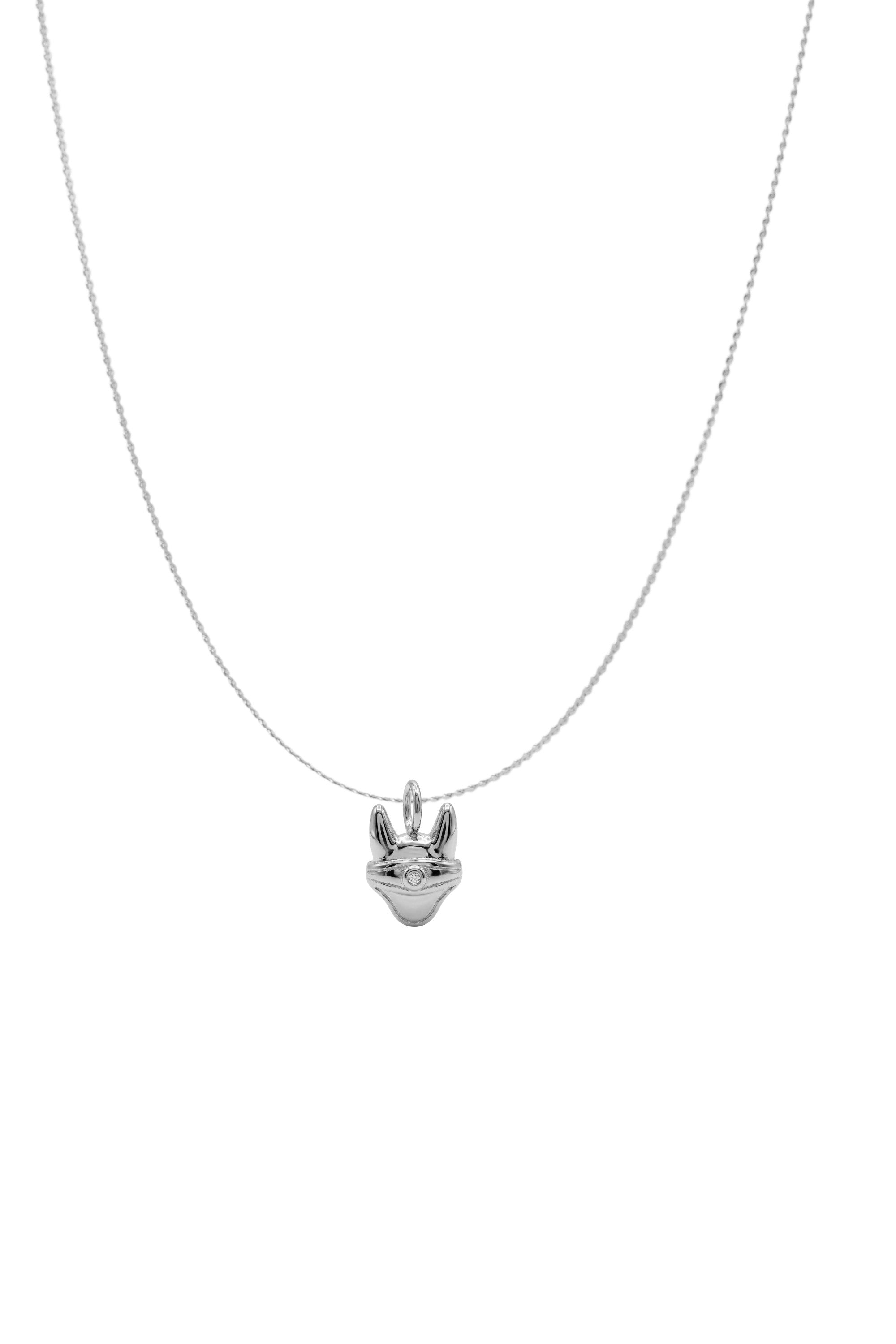 Halskette Fliegenohren - Silber