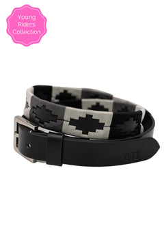 Vitalis Pologürtel 3 cm Young Riders - Black: Black/Grey