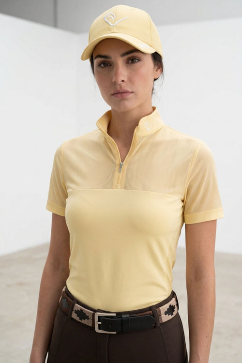 Star Gold Kurzarm Mesh - Butter Yellow