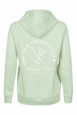 Sweat à capuche Quaterback - Édition Chevaux & Cocktail - Vert Menthe