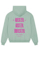 Oversize Fit Hoodie - Aufsitzen. Absitzen. Einen Sitzen. - Mint
