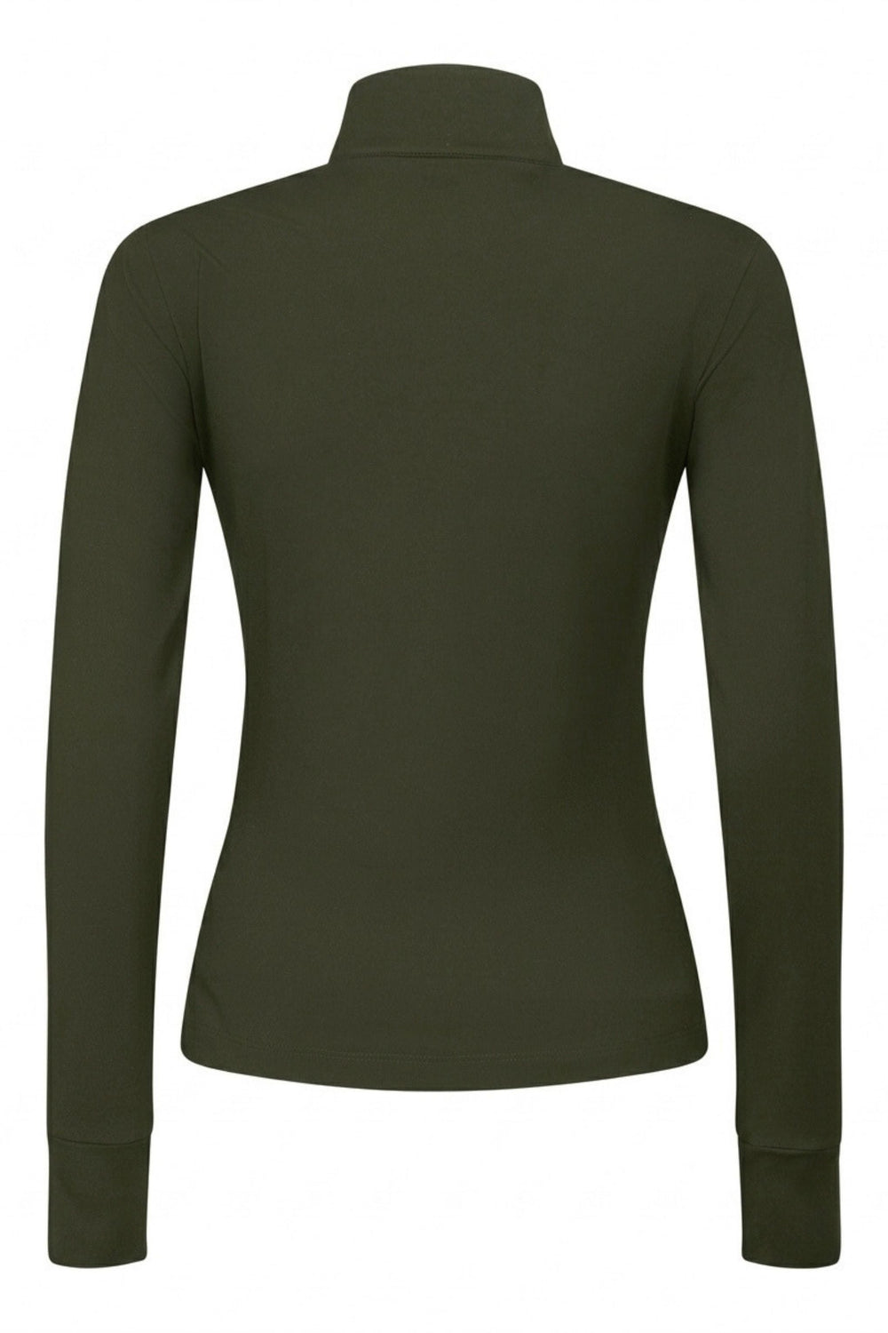 Casall Long-Sleeve Performance Shirt - Olive / White - Young Riders