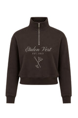 Zip Sweater - Brown