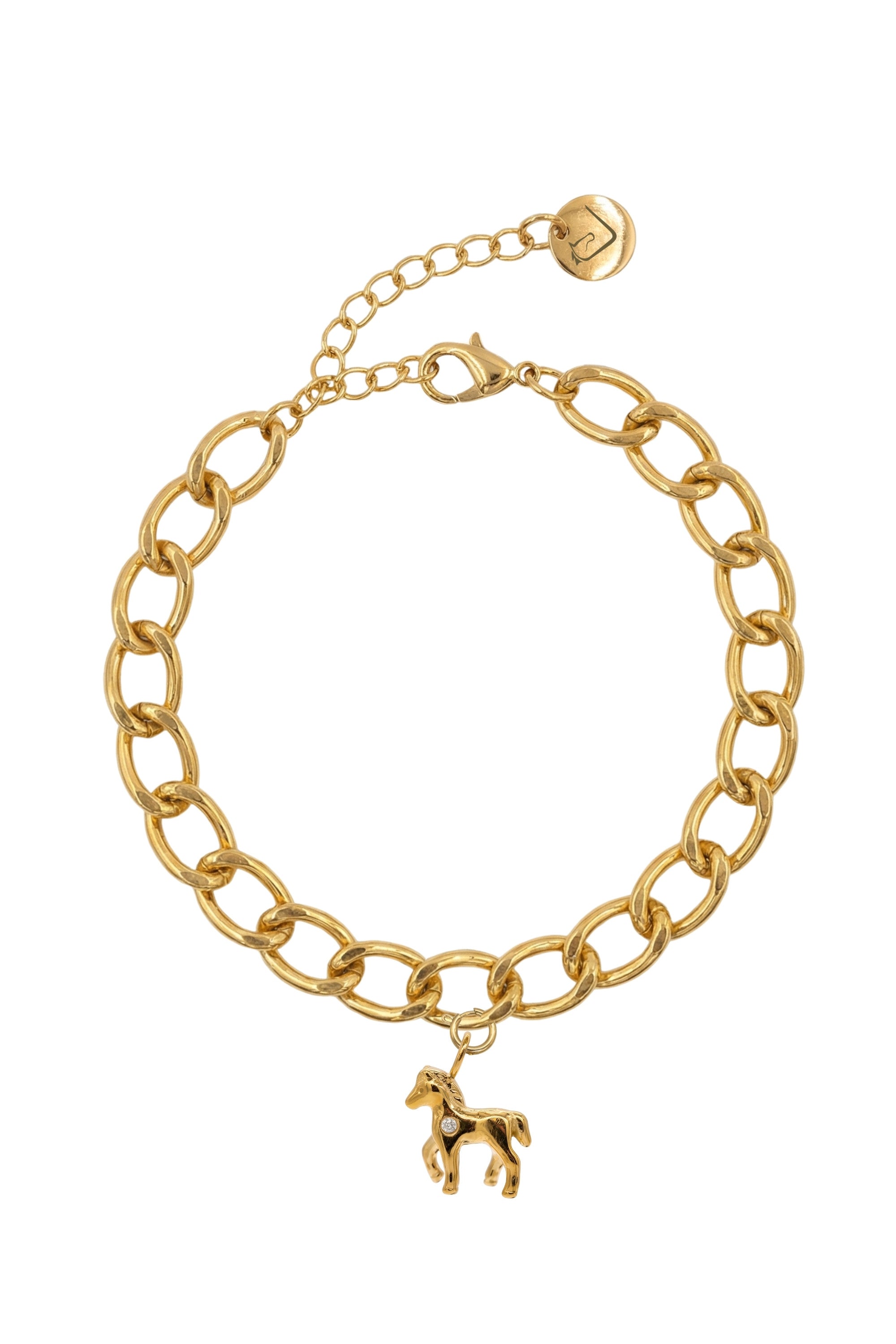 Charm Armband - Fohlen - Gold - Set