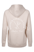 Sweat à capuche Quaterback - Édition Chevaux & Cocktail - Beige