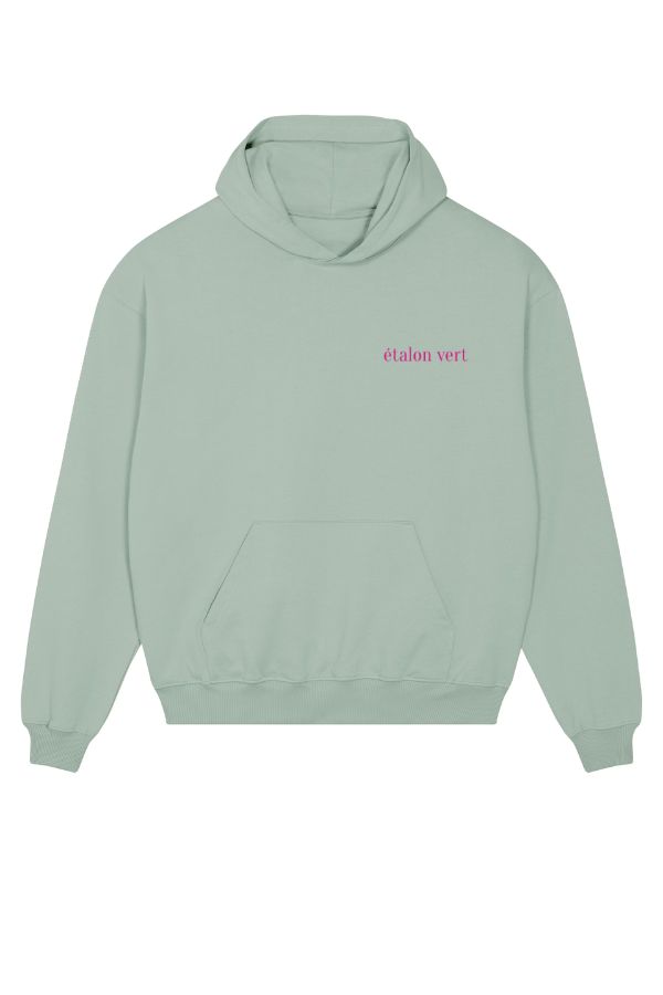Oversize Fit Hoodie - Aufsitzen. Absitzen. Einen Sitzen. - Mint