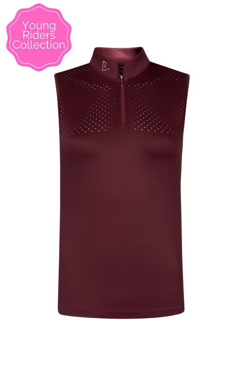 Funktionsshirt Star Gold Young Riders Sleeveless - Burgundy
