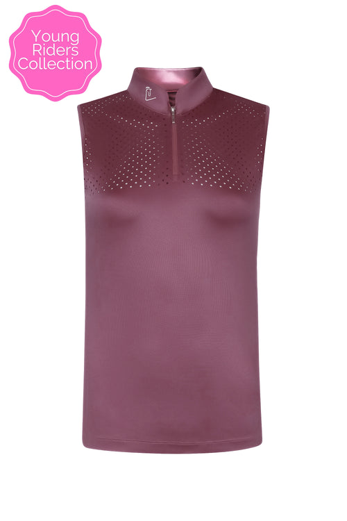 Funktionsshirt Star Gold Young Riders Sleeveless - Wild Berry