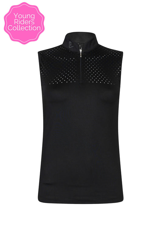 Funktionsshirt Star Gold Young Riders Sleeveless - Black
