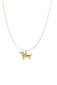 Halskette Dackel - Gold