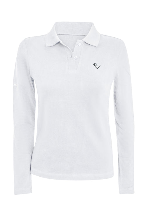 Poloshirt Sandro Hit 2.0 Langarm - White