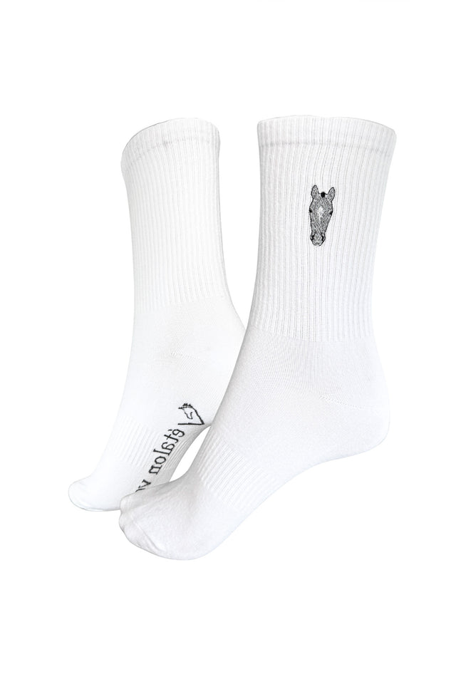 Sports Socks - Grey Horse Icon