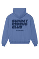 Oversize Fit Hoodie - Sunday Riding Club - Ocean Blue