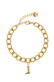 Charm Armband - Stiefel - Gold - Set