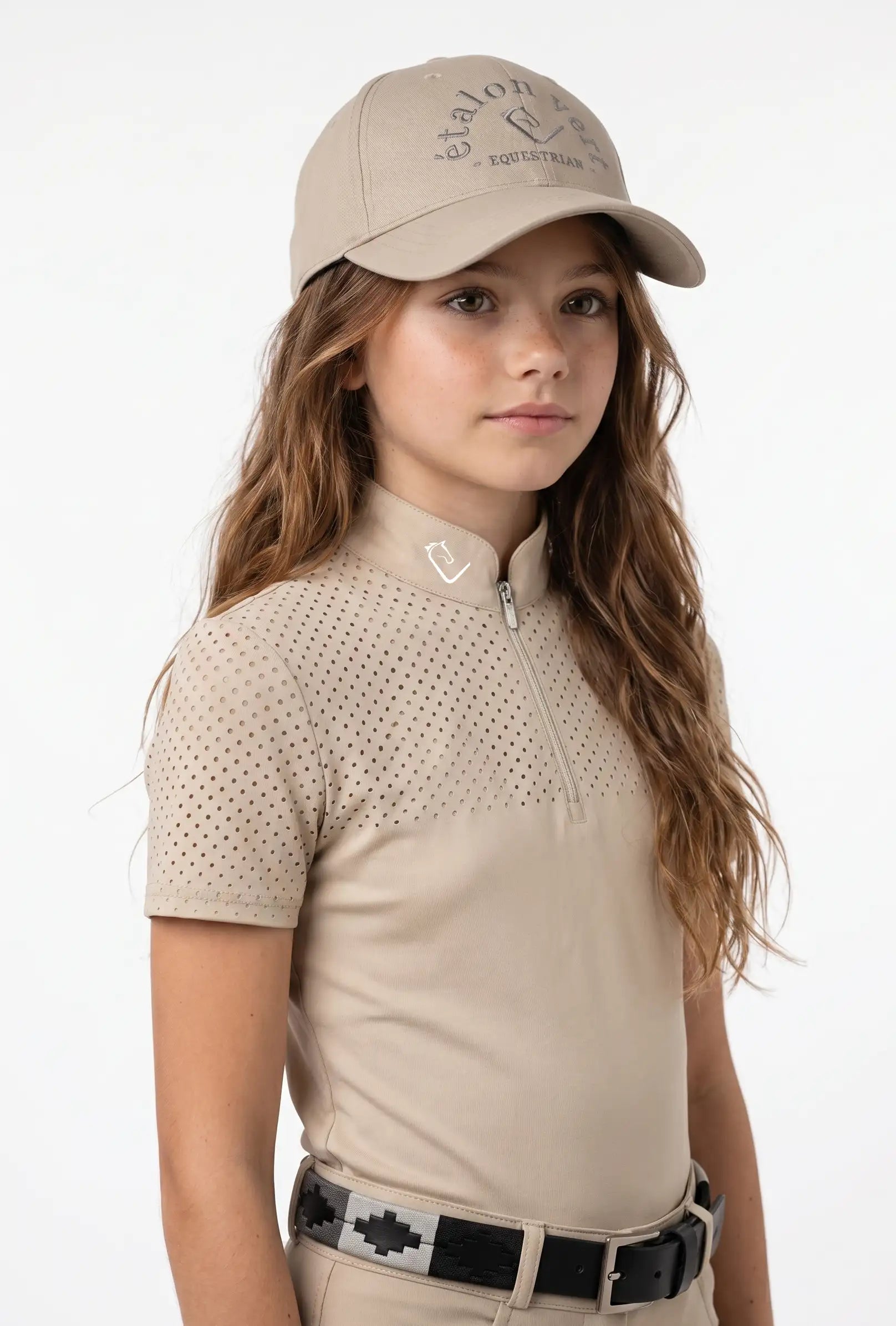Star Gold Young Riders functional shirt short sleeve - beige