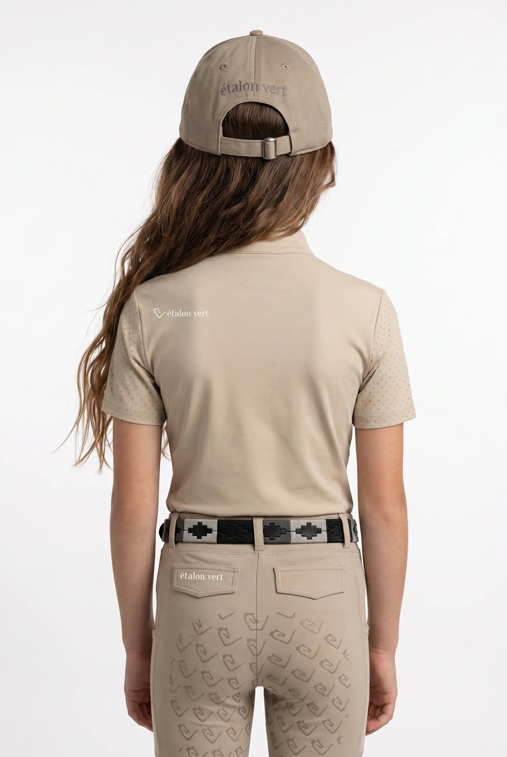 Performance Shirt Star Gold Young Riders short-sleeved perforated - Beige