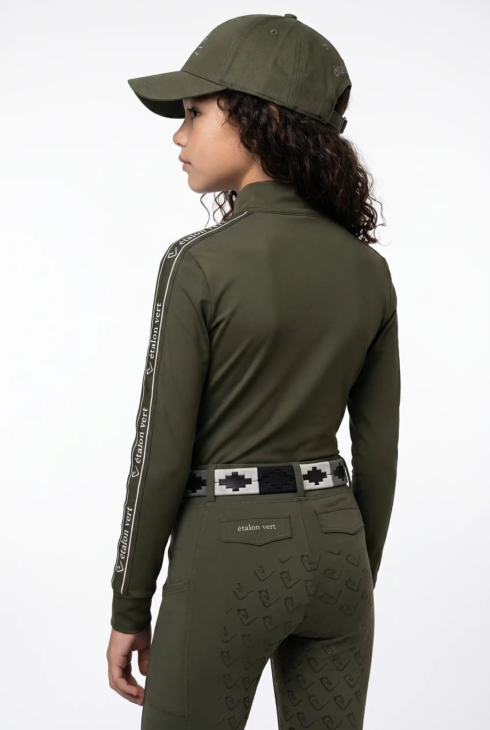 Funktionsshirt Casall Langarm - Olive / White - Young Riders