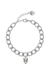 Charm Armband - Fliegenohren - Silber - Set