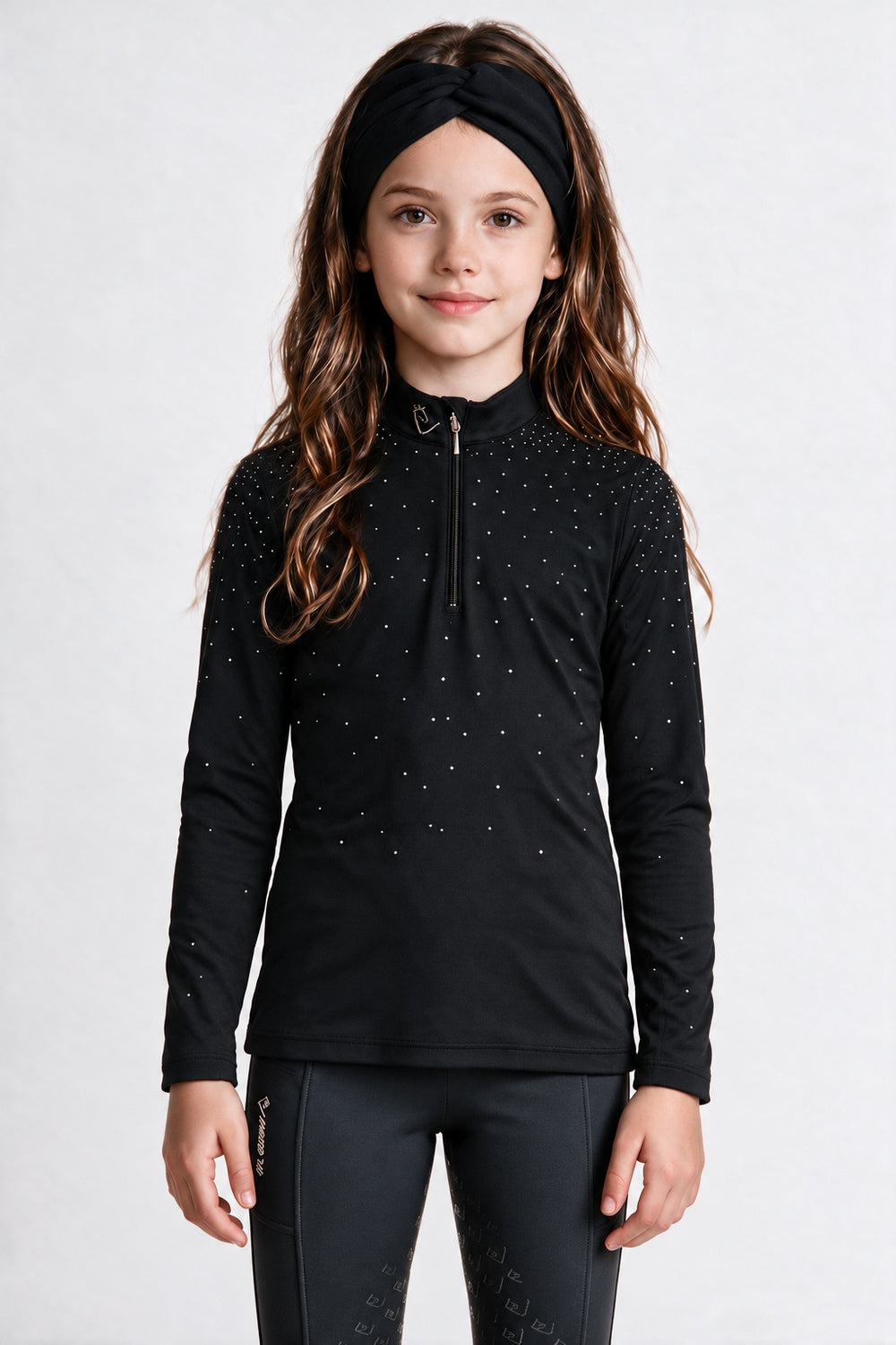 Easy Game Glitter Young Riders Black – getragen von vorne
