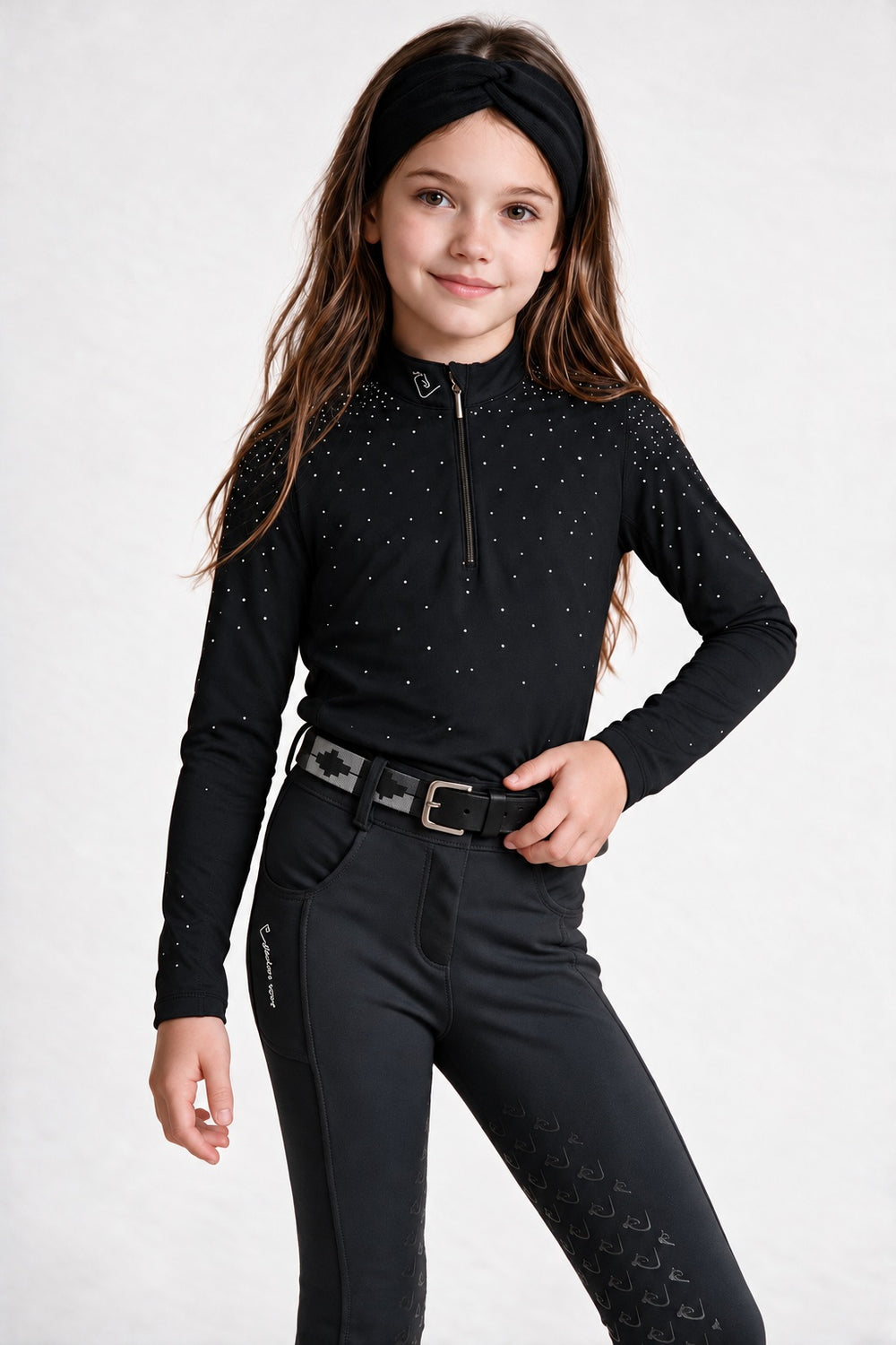 Easy Game Glitter Young Riders Black – getragen in Bewegung
