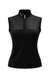 Star Gold Sleeveless Mesh - Black