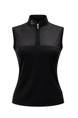 Star Gold Sleeveless Mesh - Black - Young Riders