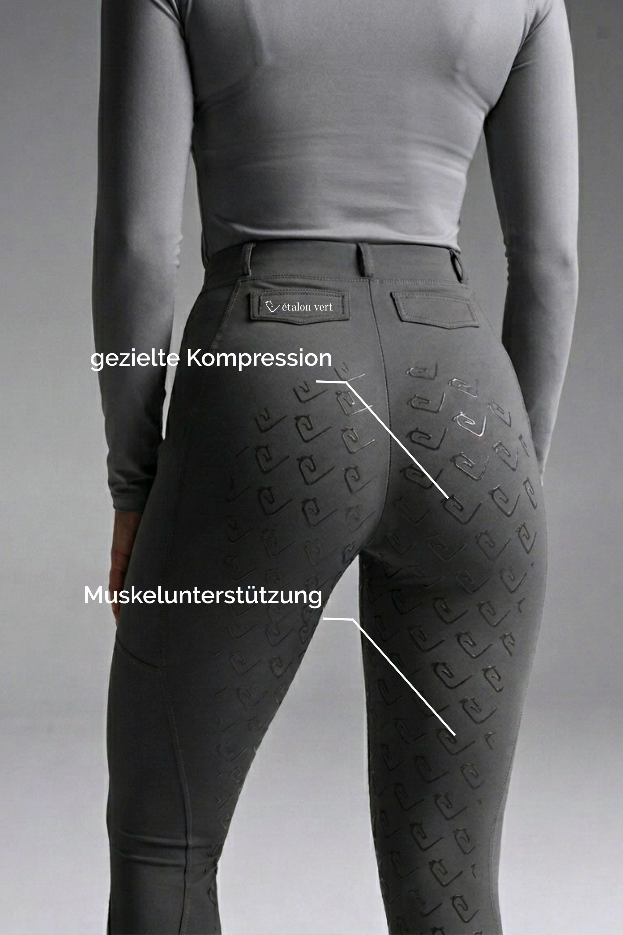 Chacco 2.0 - Compression Leggings Fullgrip - Grey